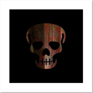 Skull Figure with Abstract Texture (bellevenue) Posters and Art